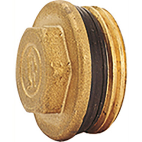 Giacomini – Bouchon de terminaison laiton 20x27 mm – Fermeture automatique avec auto-étanchéité – Compatible collecteurs – R592DY004 (1/5)