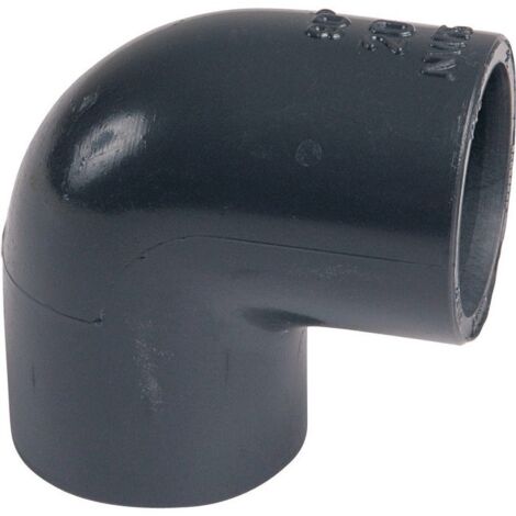 Coude PVC pression 90 degrés 63 mm