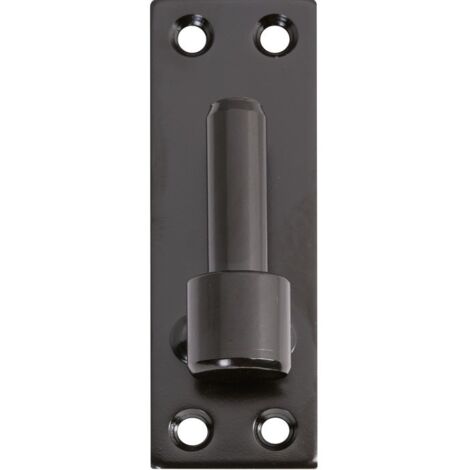 Torbel – Gond de fixation sur platine – Dimensions H. 120 x l. 40 mm – Axe diamètre 16 mm – Couleur noir – Épaisseur platine 4 mm