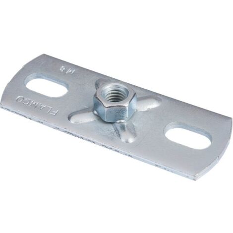Platine rectangulaire - Femelle M8 - Flamco