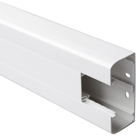Legrand – Goulotte simple à clippage direct 50 x 105 mm – Compatible gamme Mosaic – Blanc pur – Normes RoHS et IP40 – 2 m de longueur