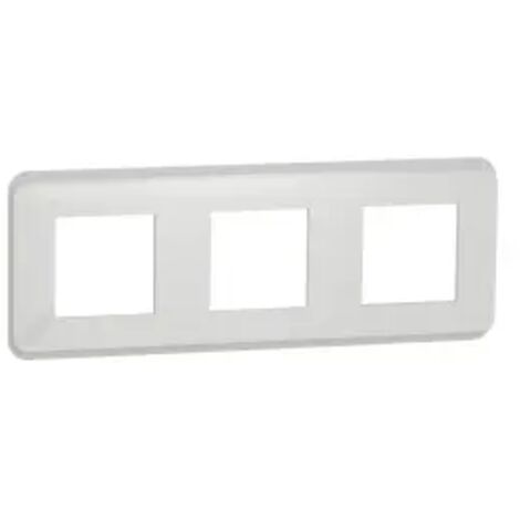 Lot de 3 Plaques de Finition 3 Prises SCHNEIDER Unica Pro Blanc - NU400618