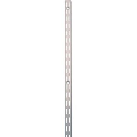 Crémaillère double 144 cm en acier époxy blanc – Pour étagères – Résistante aux chocs – Conçue pour usage intensif – Mermier - P-CR2144B (1/5)