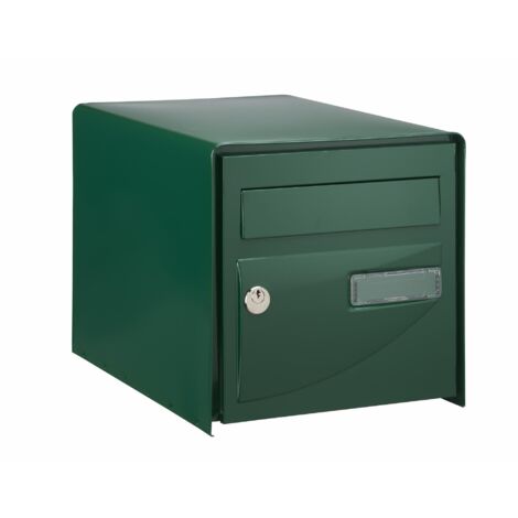 Decayeux – Boîte aux lettres double face vert – Tôle d'acier électrozinguée – Ouverture sécurisée antivol – Dimensions L 302 x H 300 x P 410 mm - DENU0911296