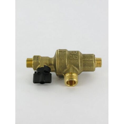 Vanne de remplissage en laiton – Forme en T – Largeur 80 mm – Injection d'eau pour chaudière – Compatible ELM Leblanc (1/7)