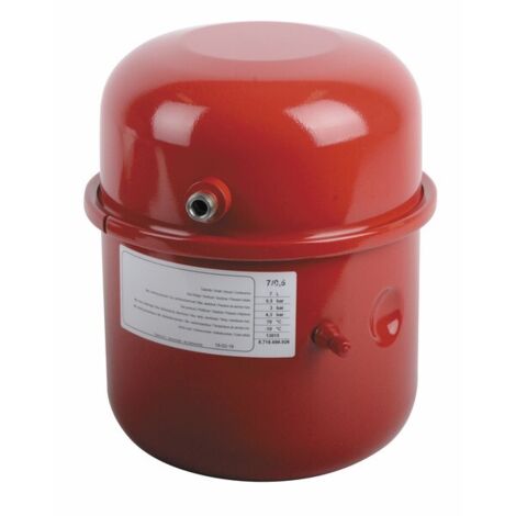 Bosch – Vase d'expansion 7l Ø197 avec valve 3/8" latérale – Pour circuits hydrauliques – Compatible installations gaz – Gestion efficace de la pression (1/2)