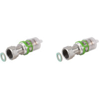 COMAP Raccord droit écrou tournant métallique pour tubes multicouche à sertir - 16x2-3/8 - Raccords MultiSkin - Vendus par 2 - 7359GW1638