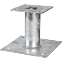 Torbel – Support poteau fixe 150x150 – Accessoire pour poteau en acier galvanisé – Longueur 150cm – Fixation par vis – Pour béton armé