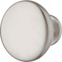 bouton de meuble aspect inox 30mm