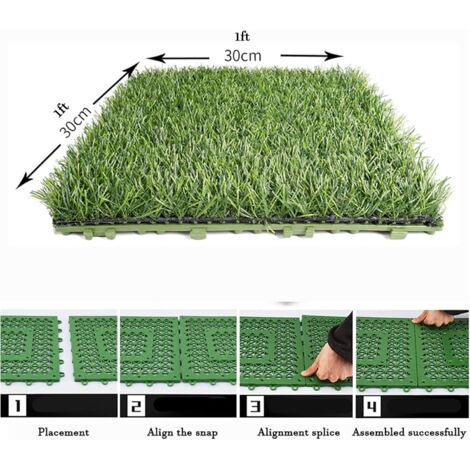 Tapis De Gazon Artificiel Intérieur Extérieur 200x100 Cm - Pelouse Synthétique Réaliste Pour Jardin, Terrasse Et Décoration