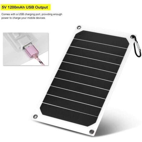 Panneau Solaire 5V 3W Pour Sonnette Anneau Et Caméras - Chargeur Extérieur Avec Câble 1,2m Et Support 360° | Énergie Solaire Autonome - 7