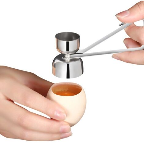 Ouvre-coquille D'œuf, Outil De Casse-œuf Pour œufs Crus, Pince Multifonction 2 En 1, Outil D'éplucheur D'œufs, Coupe-œufs Et Séparateur Pour La Cuisine, Le Camping, Les Gadgets De Cuisine