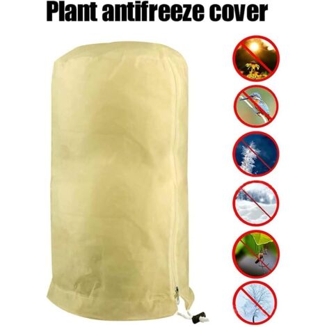 Sac De Protection Hivernale Pour Pots De Fleurs - Housse Isolante En Tissu Oxford Et Film Aluminium - Taille 45x50 Cm - Pour Plantes, Arbres Fruitiers, Tomates