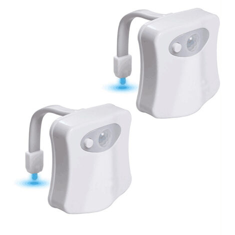 Lampe Pour Toilettes Avec Capteur De Mouvement - Rechargeable USB, 7 Couleurs, étanche - Éclairage Automatique Nuit Pour Salle De Bain