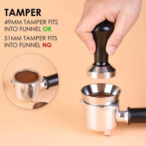 Machine Expresso Gobelet Doseur Café 58mm Acier Inoxydable - Pour Porte-Filtre Expresso - Distribution Uniforme - Anneau Pratique Dosatore Caffe Per Macchina Espresso