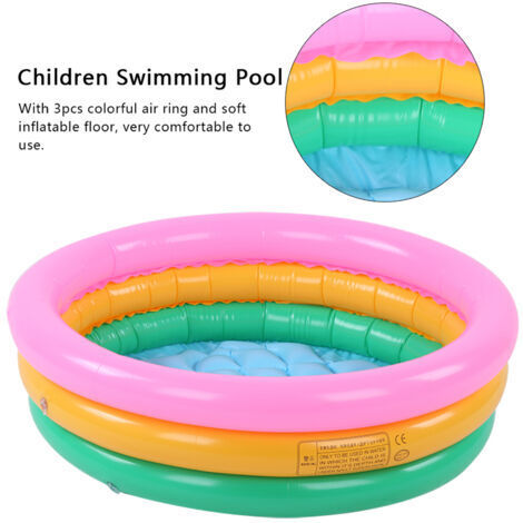 Satiskid Piscine Gonflable Pour Enfants – Ronde 87x26 Cm – PVC épais – Intérieur/extérieur – Beige
