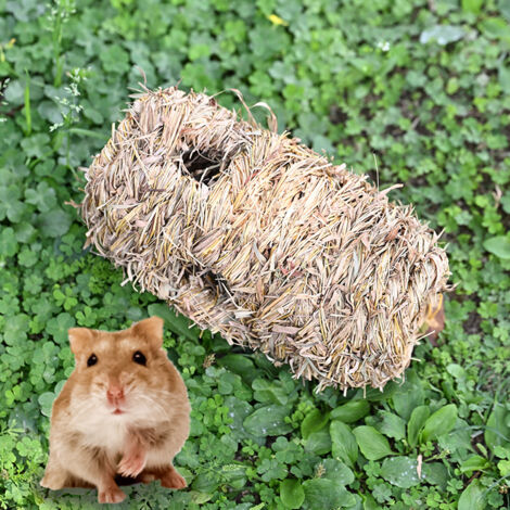 In stock, direct sales of handmade straw-woven reptile toys for hamsters, chinchillas, and roosters, as well as pet beds and supplies. (1/5)