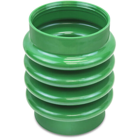 Tuyau ondulé pour pilon à percussion WICK BS600/BS700, vert, diamètre intérieur 170 mm, hauteur 260 mm, manchon ondulé absorbant les chocs. (1/3)