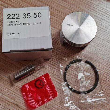 Ensemble piston de 52 mm pour machine de découpe STILL TS480i/TS500i avec segments de piston, taux de compression élevé, qualité d'origine. (1/5)