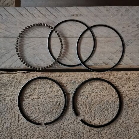 Jeu de segments de piston et de segments racleurs compatible avec le moteur Robin EH12 EH12-2D, alésage standard 60 mm. (1/3)