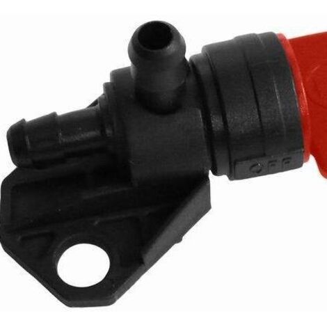 Interrupteur de carburant compatible avec les moteurs Honda GC135, GCV135, GCV160 et GCV190 avec vanne de carburant manuelle et coupelle de filtre. (1/2)