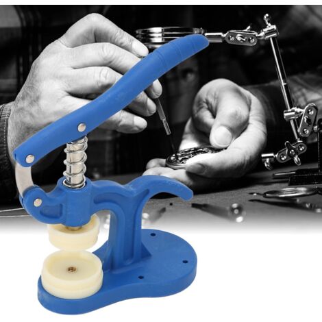 Dispositif de pressage de fond de montre, pince à presser les couvercles, machine à presser les couvercles de table, bol de pressage de montre, réparation de montres, remplacement de pile, machine à p (1/5)