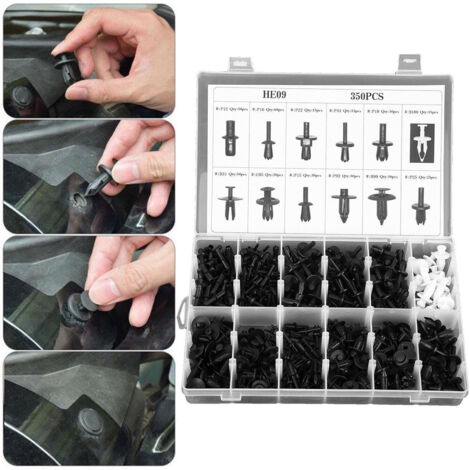Kit de 350 pièces pour clips décoratifs de fixation de cric automobile YD145 (1/5)