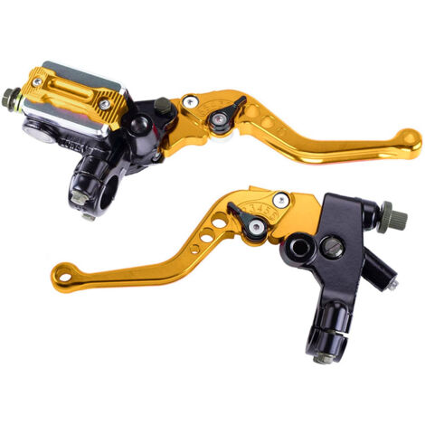 Ensemble embrayage et frein à main Jin Taizi, pompe supérieure de frein avant, pompe de frein à disque hydraulique CNC 22 mm pour moto, modification 6 vitesses (1/5)