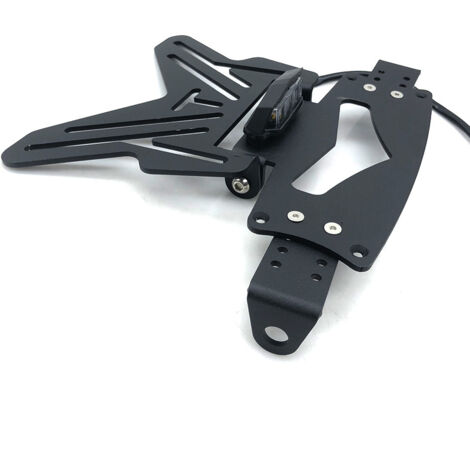 Cadre de plaque d'immatriculation/garde-boue court pliable universel pour motos HONDA YAMAHA