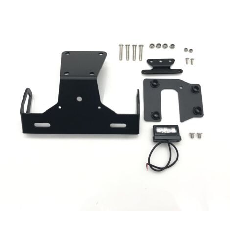 Support de plaque d'immatriculation arrière court avec éclairage, compatible avec les accessoires de modification de la moto KAWASAKI Z900.