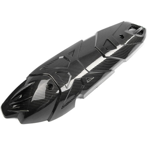 Compatible avec le Yamaha NMAX155 2020-2024 : cache-pot d'échappement avec impression par transfert d'eau et texture fibre de carbone. (1/2)