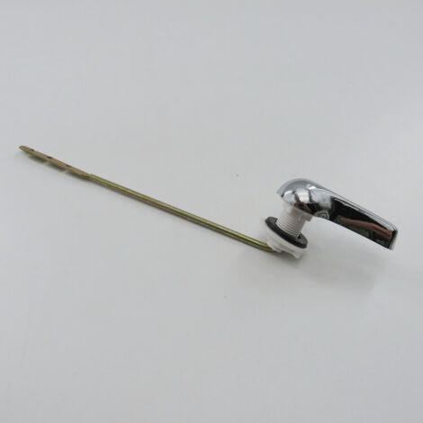 Accessoires pour réservoir de toilettes : levier de chasse d'eau (vue de face et de côté), poignée de chasse d'eau pour abattant de toilettes ancien modèle (1/3)