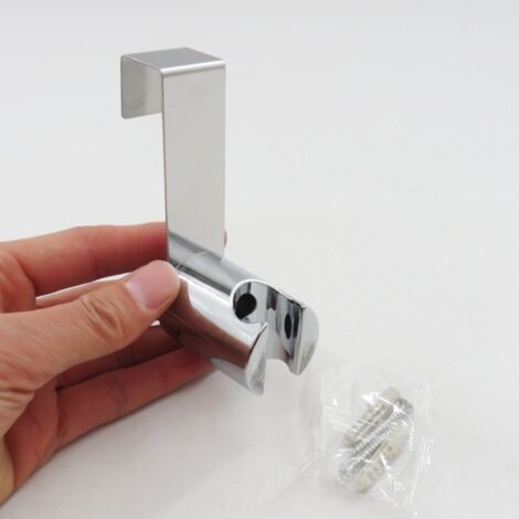 Support de pommeau de douche en acier inoxydable 304, fixation pour pistolet de douche sans perçage, support pour pommeau de douche et rondelles de douche (1/5)