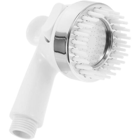 Pommeau de douche massant pour shampoing, flexible de douche, pommeau de rinçage, adapté aux salons de coiffure et animaleries, blanc (1/5)