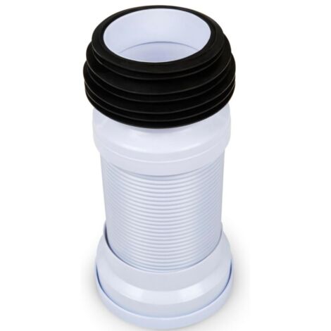 Tuyau d'extension double couche pour évacuation des toilettes, bride de raccordement renforcée pour siège de toilette, raccords de tuyau d'évacuation (1/4)