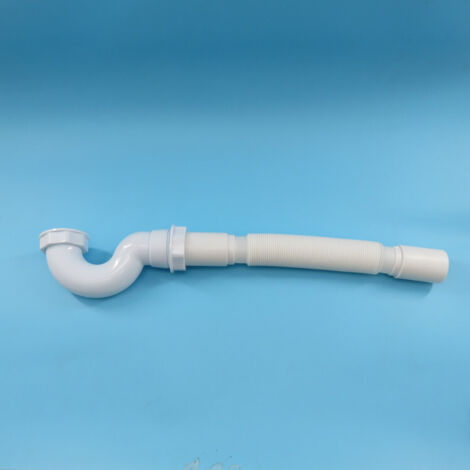 Tuyau d'évacuation rétractable en plastique pour lavabos, baignoires anti-odeurs, évacuations de cuisine et de balcon, et canalisations d'évacuation domestiques/hôtelières. (1/3)