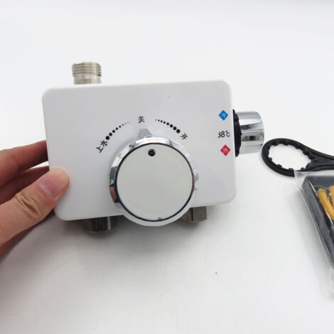 Robinet thermostatique pour chauffe-eau solaires, mitigeur thermostatique pour robinets d'eau chaude et froide, robinet thermostatique pour interrupteurs de douche apparents (1/5)