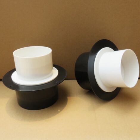 Clapet anti-retour pour ventilateur d'extraction de salle de bain, clapet anti-retour pour tuyau réducteur (100 mm à 80 mm à 75 mm), clapet anti-retour pour chauffage de salle de bain anti-fumée.