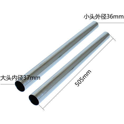 BF500 15L Industrial Canister Vacuum Cleaner Accessories Extension Straight Metal Tube Connector Long Tube (1/5)
