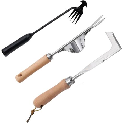 Hot-selling 3-piece weeding tool set: weed puller, grass knife, stainless steel gap weed digger (1/5)