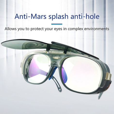 Vente directe de lunettes de soudage pour se protéger contre la lumière intense, le meulage, la découpe et les projections lunettes de protection pour soudeurs, soudage à l'arc sous argon et perçage. (1/5)