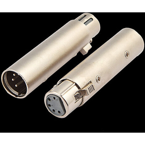 Adaptateur de câble audio XLR mâle-femelle, boîtier en alliage de zinc, 5 broches, pour source transfrontalière (1/5)