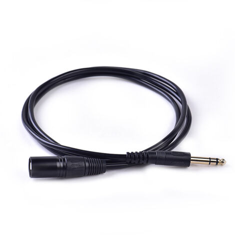 Câble de réglage double canal 6,35 mm mâle vers XLR, câble microphone, câble audio, câble haut-parleur, câble pour enceinte, XLR (1/5)