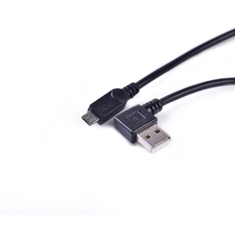 Câble de données Android, connecteur USB vers micro, connecteur coudé à gauche, câble de charge universel pour téléphones portables, tablettes et disques durs. (1/5)
