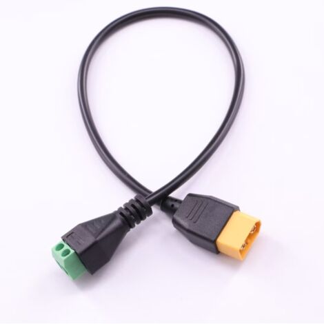Câble adaptateur rotatif XT60 à connexion rapide sans soudure et fixation par vis, borne verte, câble adaptateur de chargeur d'équilibrage, câble d'extension pour modèle réduit d'avion (1/5)