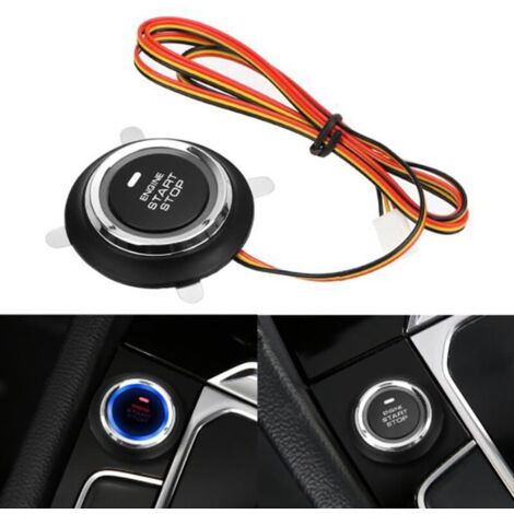 Interrupteur de démarrage à un bouton pour voiture 12 V, bouton de démarrage, bouton de démarrage du moteur (1/5)