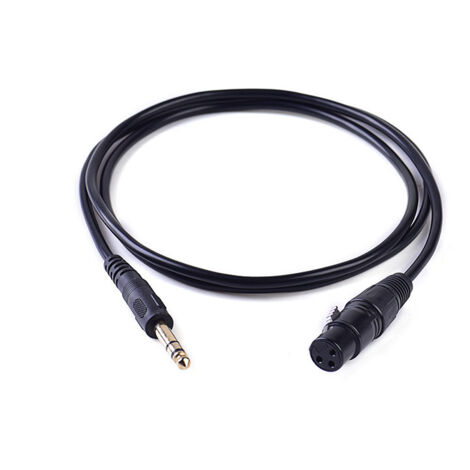 Câble microphone double canal 6,5 mm mâle vers XLR femelle, mélangeur microphone XLR 3 broches femelle 6,35 mm mâle vers XLR 3 broches (1/5)