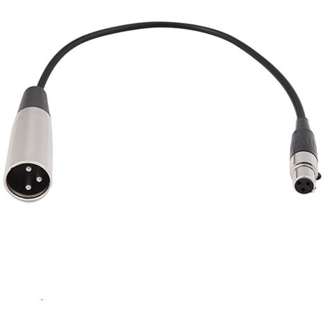 Câble adaptateur mini XLR mâle vers XLR femelle 3 broches vers XLR mâle 3 broches pour sacoche de ceinture et prise microphone (1/5)