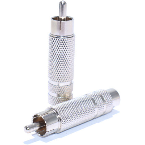 Adaptateur audio RCA mâle vers jack 6,35 mm femelle entièrement métallique, convertisseur AV RCA mâle vers jack 6,5 mm femelle (1/5)