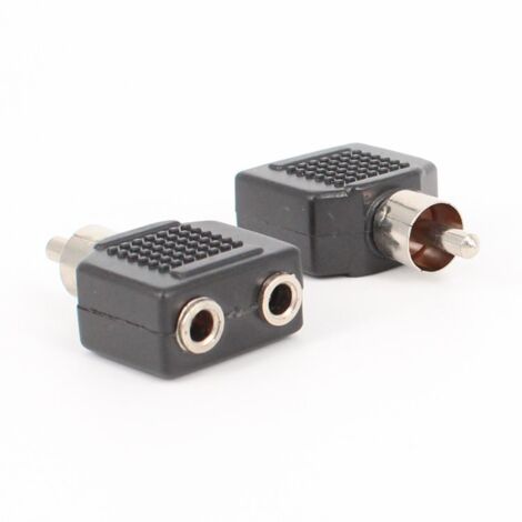 Adaptateur RCA mâle vers jack 3,5 mm femelle, adaptateur audio/vidéo RCA mâle vers jack 3,5 mm femelle pour casque. (1/3)
